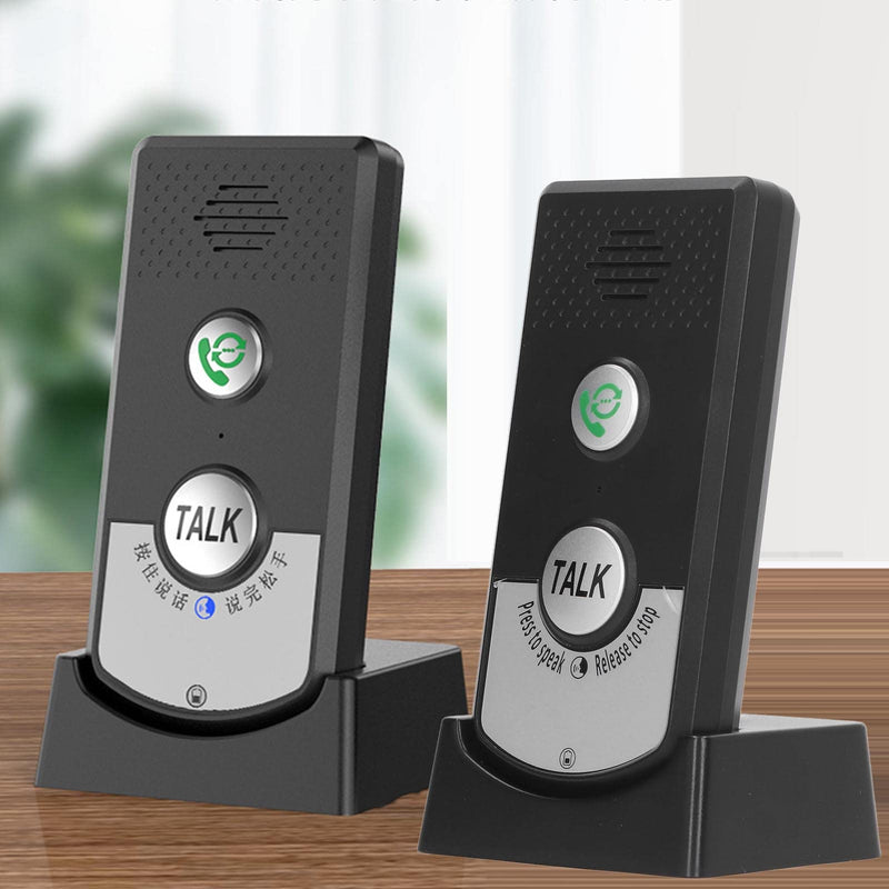 Wireless Intercom Unit, User Friendly Long Range Intercom Systems, Wireless Voice Intercom with 2 Way Call, Application for Home, Hotels, Restaurants