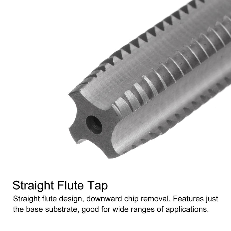 uxcell Tap & Bit Sets, M12 x 1.75 H2 Straight Flute Machine Thread Milling Tap, 10.2mm M35 Cobalt High Speed Steel (HSS-CO) Twist Drill Bit