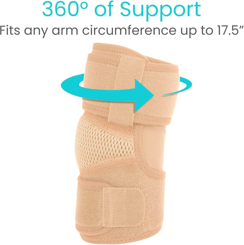 Elbow Splint Comfortable Elbow Brace – Cubital Tunnel Brace for Sleeping or Ulnar Nerve Entrapment Brace. Elbow Support & Arm Straightener Night Time Elbow Immobilizer For Elbow Pain Small/Medium