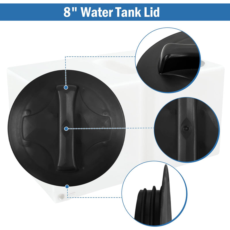 8" Water Tank Lid Replacement Male Threaded for Agricultural Industrial Water Storage Tank Part# 3522120