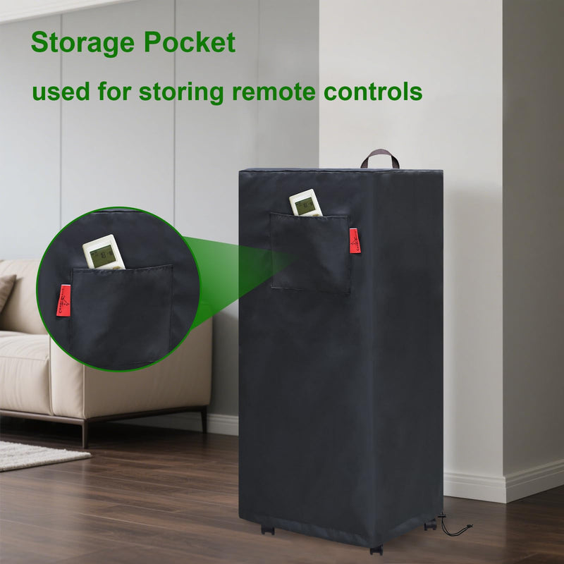 Indoor Swamp Cooler Cover,Evaporative Air Cooler Portable Air Conditioners Cover Fits MEPTY, PNTCK, Feculs, Uthfy, FLOWBREEZE, COOLECH, AEROZY, VAGKRI (14" × 14" × 32") 14" × 14" × 32"