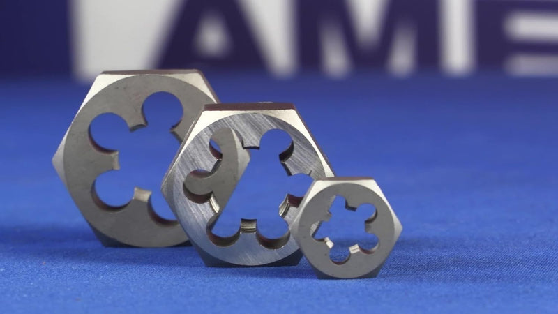 Drill America 3/8" Carbon Steel British Standard Pipe Hex Die, DWT Series DWTBSPS3/8HEX 3/8 in