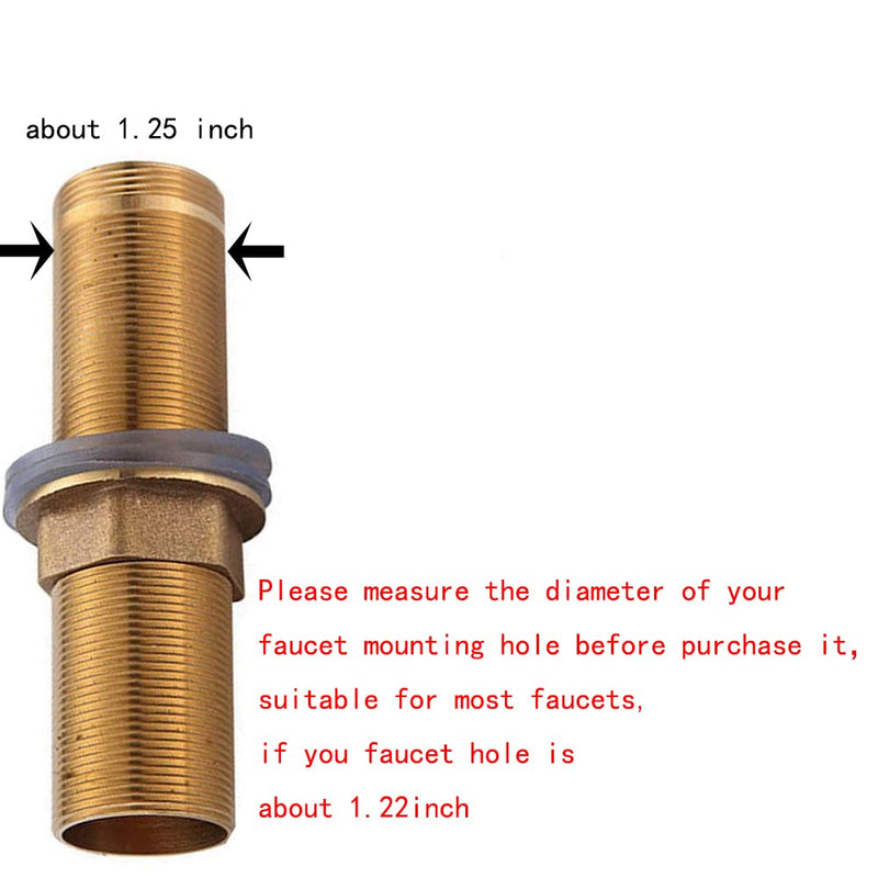 Faucet Nipple with Locking Nut and Washers 6 inch Extra Length Shank Nuts Faucet Tap Extension Threaded Pipe Mounting Hardware Part 15cm 6INCH