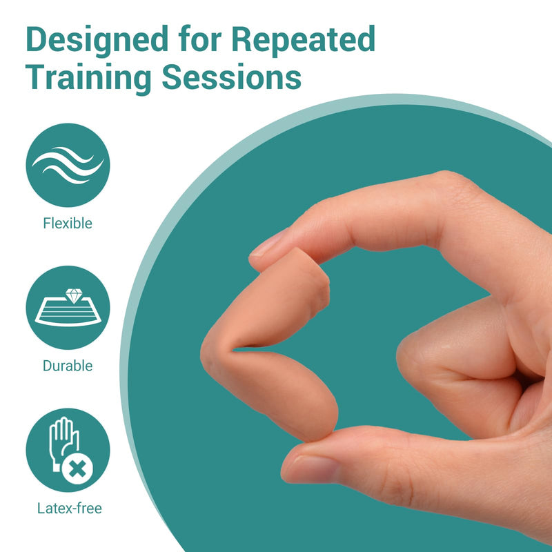 Wearable Finger Wound Care Trainer for Foreign Object Wound Management Training, Puncture Wound Packing Training, First Aid & Safety Education