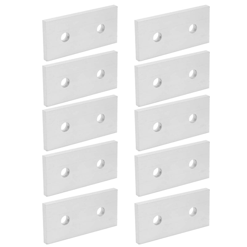 10Pcs Joining Plate Aluminum Flat Connecting Reinforcement Vertical Connection Tool Flat Straight Corner Brace Plates(4040)