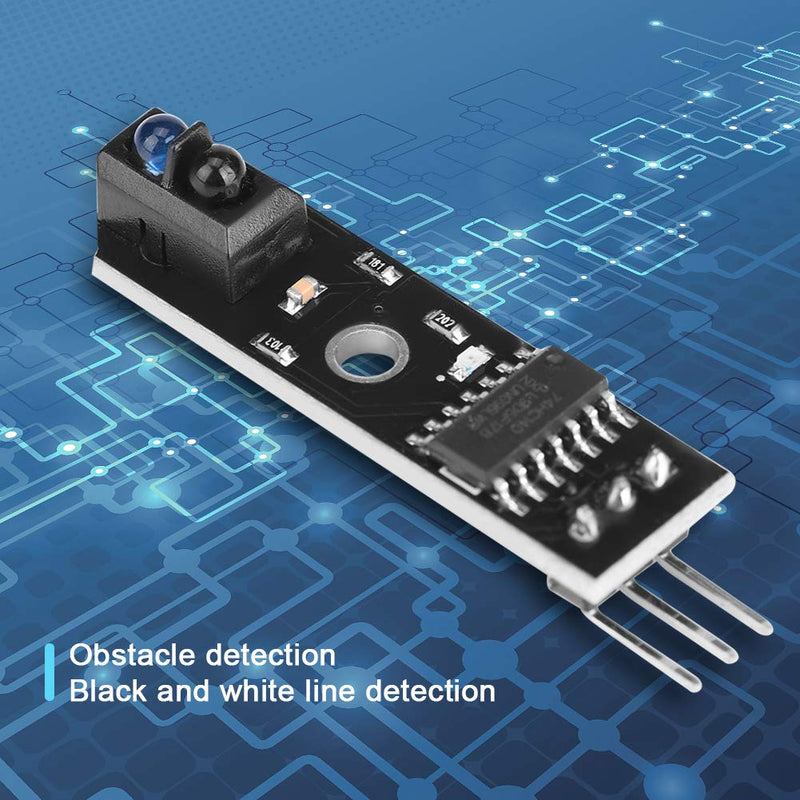 3Pcs 1 Channel Infrared Reflection, Ir Reflectance Sensor Tracking Sensor Module Tcrt5000 Tracking Sensor Module Smart Car Blackwhite Line Detection