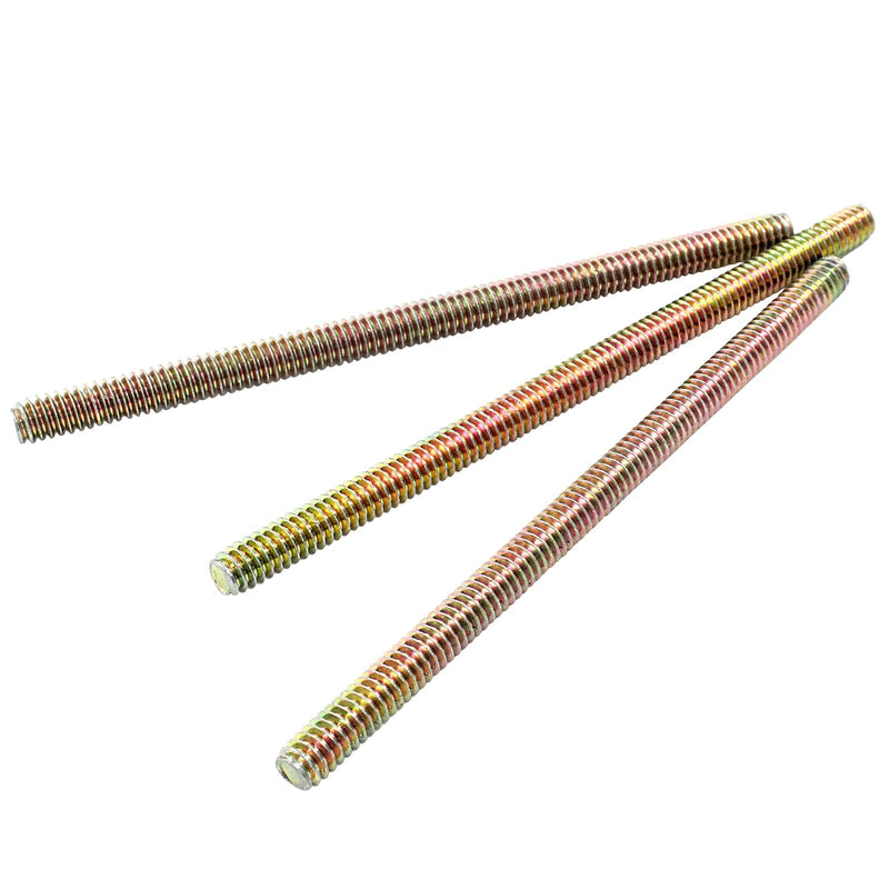 Hordion 12pcs Fully Threaded Rod 1/4"-20, 4" Length, Zinc Plated All Threaded Rods Carbon Steel Thread Screw for Furniture Assembly Fastening 1/4x4 inch - NewNest Australia