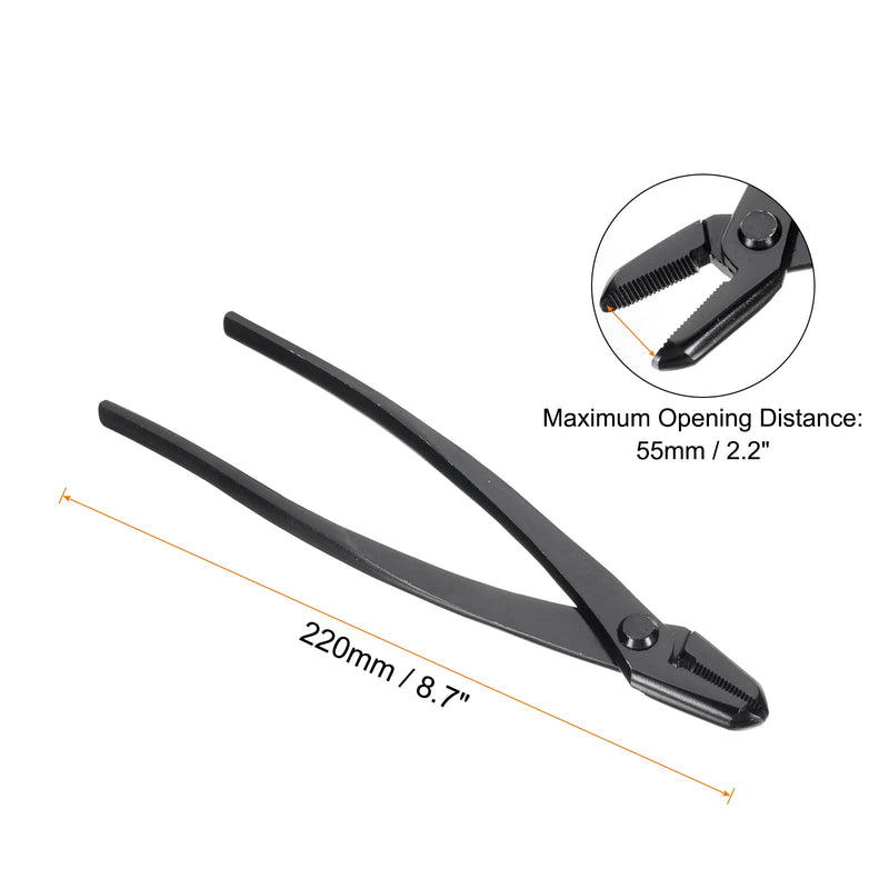 HARFINGTON Bonsai Jin Pliers 8.7 Inch 220mm Bonsai Tool Wire Plier Branch Cutter Gardening Pruner for Branch Cutting, Black