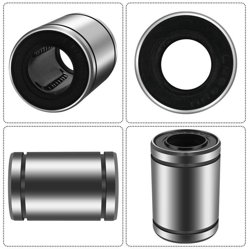 Linear Ball Bearings, SW8G 1/2" Inch Ball Linear Motion Bushing Double Side Rubber Sealed Rod Liner Shaft Parts for CNC Machine 3D Printer 1 Pack