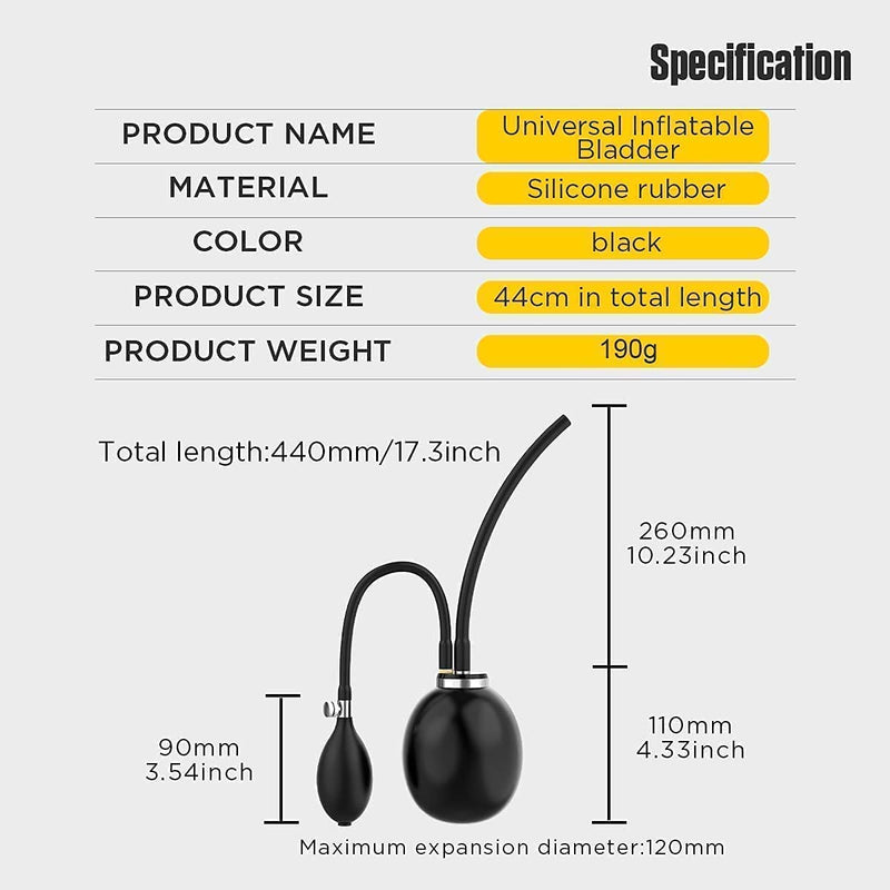 Inflatable Air Bladder for Smoke Machine Automotive, 2" Easy Intake Bladder Smoke Leak Detector for Smoke & Water Leak Testing