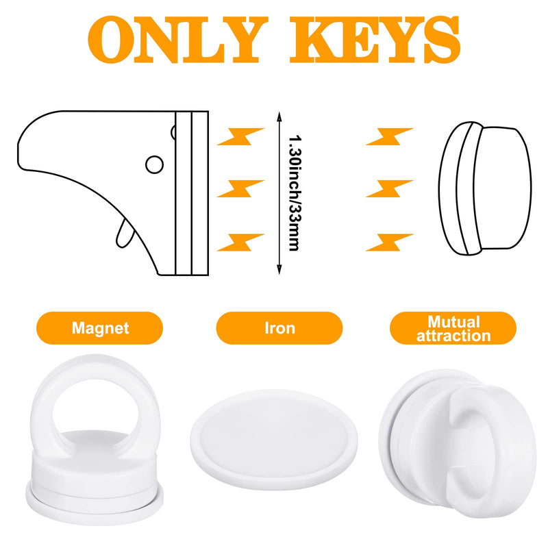 Kingdder 4 Sets Magnetic Cabinet Locks Keys Baby Proofing Child Safety Magnet Drawer Replacement Keys Universal Magnetic Key for Drawers and Cabinets (Locks Not Included)