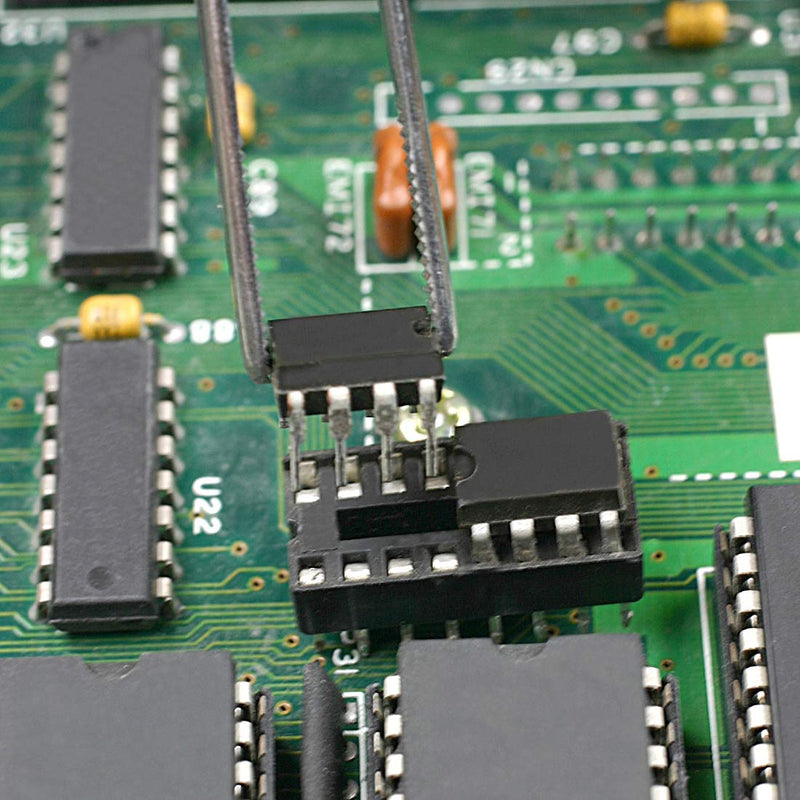 uxcell 20pcs DIP IC Chip Socket Adaptor Round 24 Pin 2.54mm Pitch Dual Row 7.6 Row Pitch