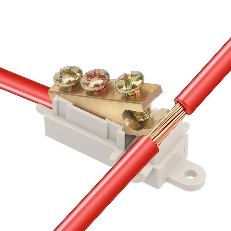 Linkstyle 10PCS 6 AWG Gauge T-Type Wire Connector Nut Kit, 80A Quick Wiring Connection Terminal, Splicing Quick Connector, Soft and Hard Wire Universal 6 AWG 80A
