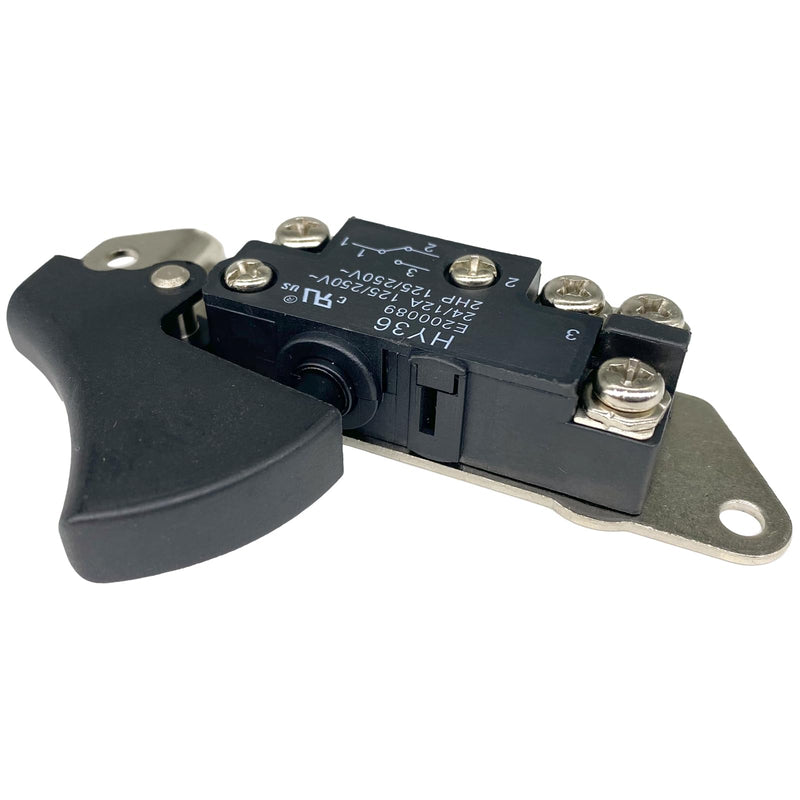 HY36 Trigger Switch (1-Pack) 24A 125V 2HP, Heavy-Duty Power Tool Trigger Replacement, Compatible with Miter Saws and Circular Saws, with Brass Screw Terminals for Circuit Restoration