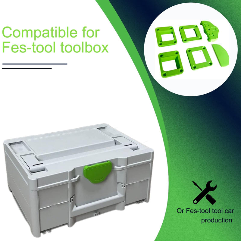 3D Printing Bottom Fixing Buckle for Diy Fun - Compatible with Fes-tool Roll Board/Toolbox Cart, Compatible with sys-tainer, Compatible with sor-tainer Modication (Only Buckle)