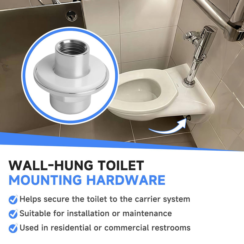 (4-Pack) ZZ5610NUTEXTKIT Extended Acorn Nut and Washer Set, Compatible with Zurn Z5610 Wall-Hung Toilet Installation