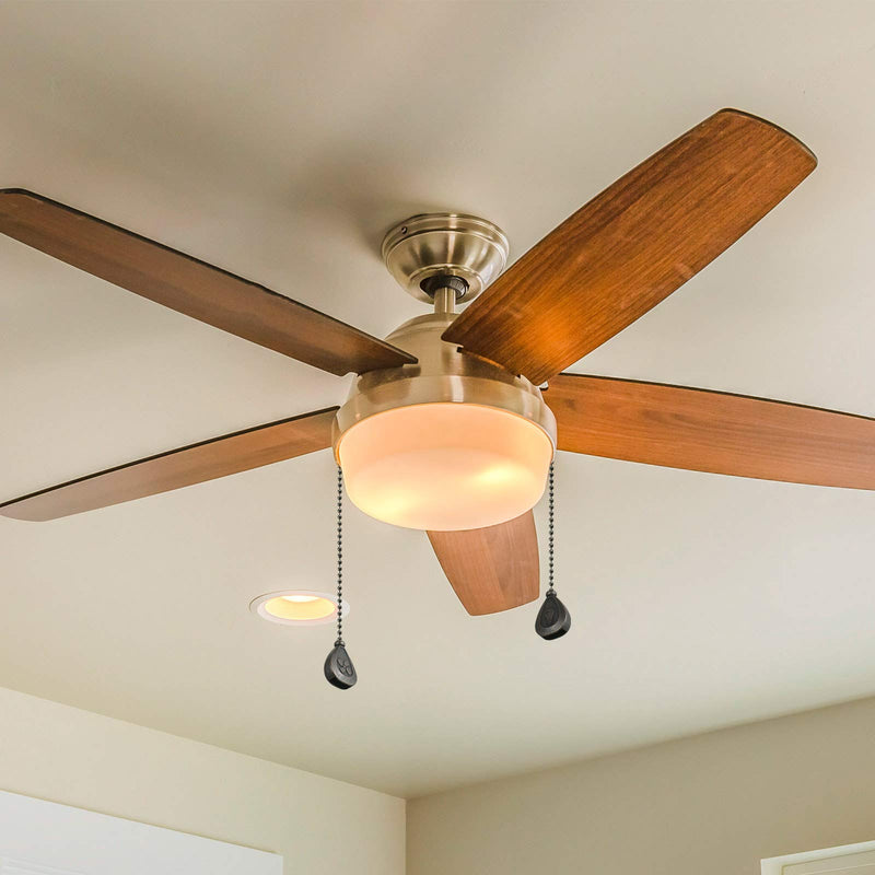 8 Pieces Pull Chains Extension Fan Pull Chain Pendant Ceiling Fan Pull Chain 12 Inch Ceiling Fan Chain Extender Ornament with Ball Fan Chain Connector (Black Copper Color)