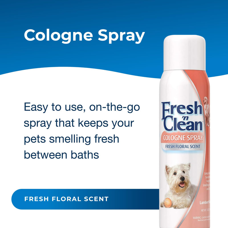 Pet-Ag Fresh ’n Clean Cologne Spray - Fresh Floral Scent - 12 oz - Controls Odor & Keeps Dogs Smelling Fresh 12 Ounce (Pack of 1) - PawsPlanet Australia