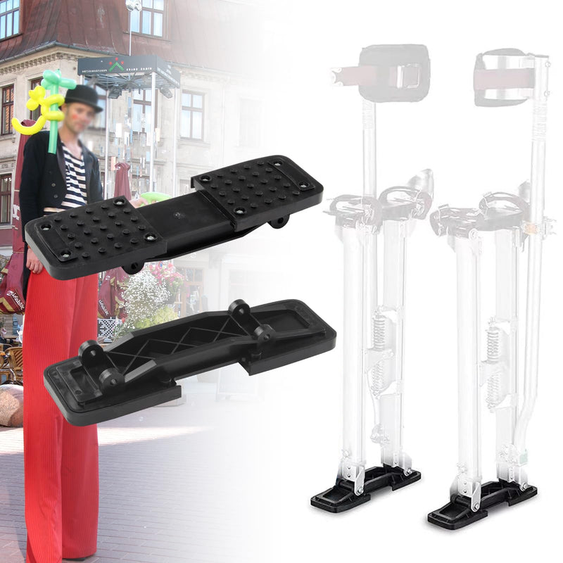 Stilt Sole Anti-Slip Pads Replacement Kits for Drywall, Non-Slip Drywall Stilts Accessories Sole Foot Pads with Screw, Rubber Floor Tripod Pads Replacement Part for Construction Decorating