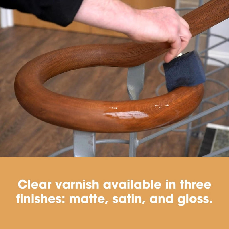 Furniture Clinic Wood Varnish |Polyurethane Waterproof Coating | Water Based Clear Coat | Wood Sealer for Indoor & Outdoor Furniture (Matte, 8.5oz / 250ml) Matte 250ml / 8.5 Oz