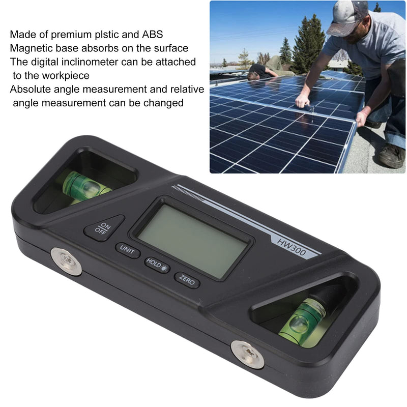 Digital Level with Magnetic Base, LCD Backlit Digital Inclinometer, High Precision Angle Finder, Zero Calibration Electronic Level Tool for Woodworking Car Repair