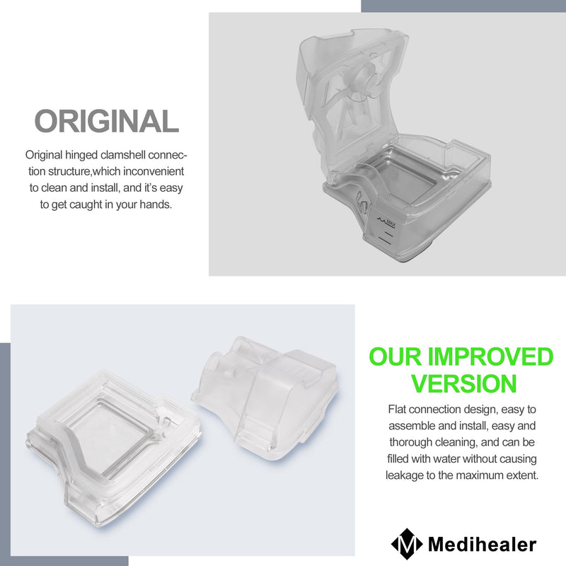 Replacement Water Chamber for Air Sense 10, HumidAir Water Tub for S10 Series, 380ml Upgraded Standard Humidifier Tub,Great-Value Supplies by Medihealer.
