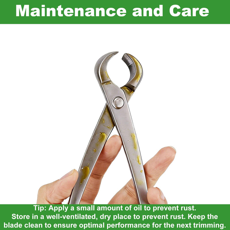 3pcs Bonsai Tool, Professional Stainless Steel Bonsai Trimming Kit with Knob Cutter Concave Cutter Leaf Scissors for Precision Pruning Shaping and Plant Care