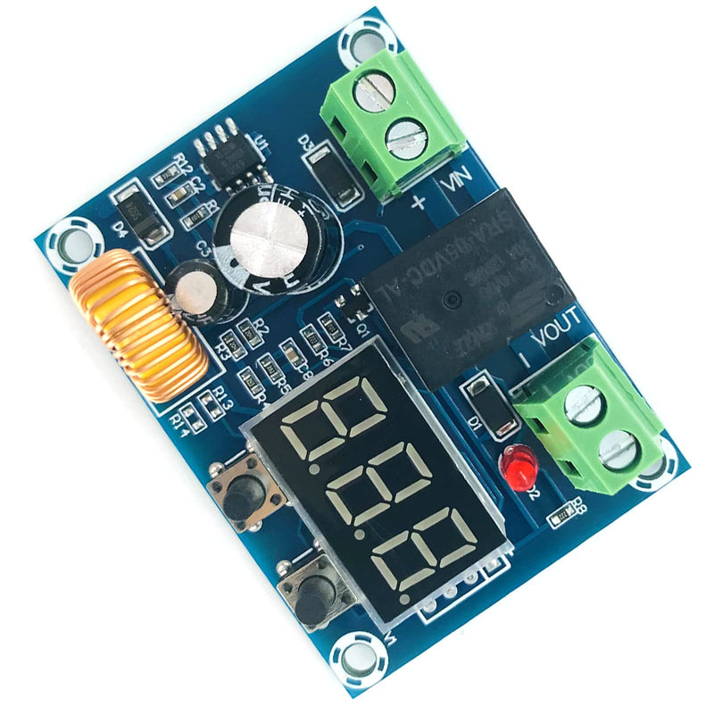 12-36V Low Voltage Digital Protector Disconnect Switch Cut Off Lithium Battery Over Discharge Protection Module Pack of 2