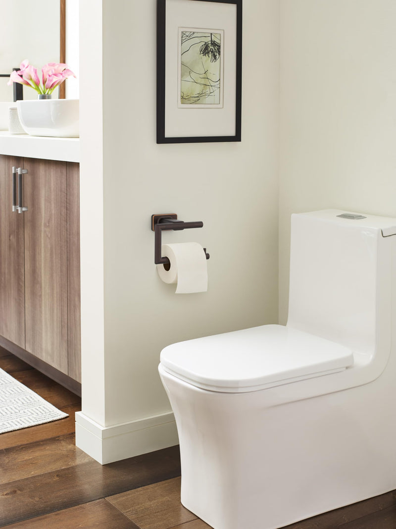 Amerock Bronx 5-7/8" Oil-Rubbed Bronze Single Post Toilet Paper Holder