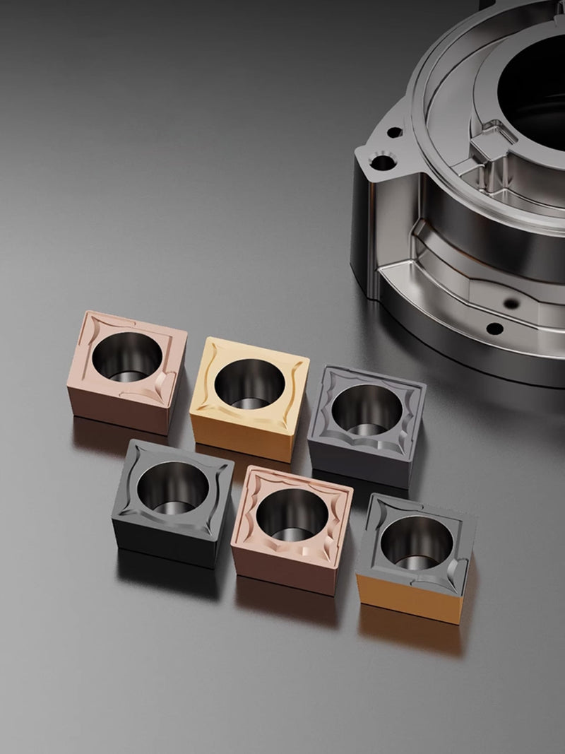 10pcs CCMT09T304 CNC Lathe Indexable Solid Carbide Milling Turning Insert for The Finishing of Steel and Other Metal (CCMT09T304 LF6018) CCMT09T304 LF6018