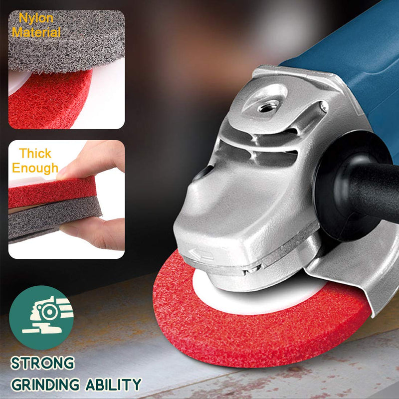 Keadic 18Pcs 4 Inch Wool Felt Polishing Wheel Disc Kit Includes Wool Felt Disc Wheel Pad and Buffing Polishing Compounds, Wool Polishing Wheel Buffer Pads Wool Polishing Disc for Marble 18Pcs Polishing & Sanding Wheel Disc Kit
