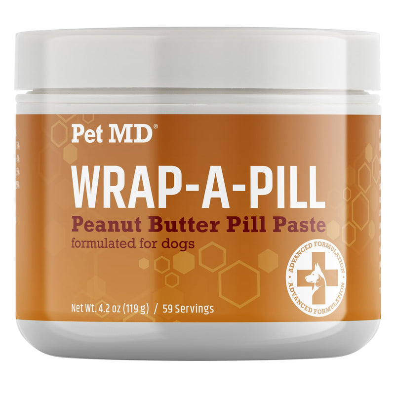Pet MD Omega 3 Fish Oil Soft Gels & Wrap A Pill Peanut Butter Flavored Pill Paste