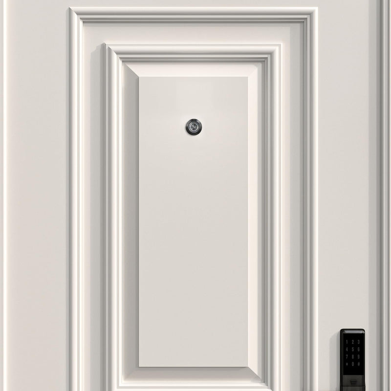 Door Viewer Peephole, Solid Brass 220 Degree HD Door Viewer, with 1-7/64″ (28mm) Drill Bit and Privacy Cover, Compatible with Door Thick from 1-21/32" to 2-1/8" Matte Black Finish