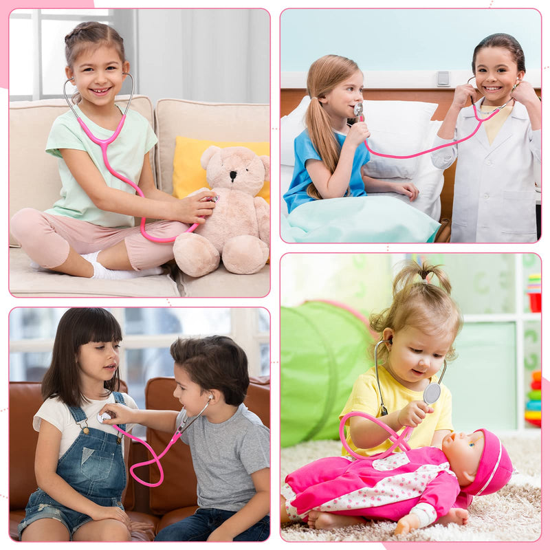 Hanaive 8 Pcs Kids Toys Bulk for Children Girl Boy Doctor Nurse Party Halloween Costume Role Cosplay Pretend Game Accessories, 4 Colors