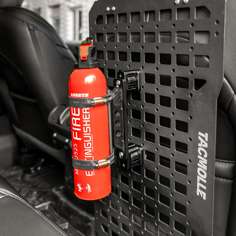 2-Pack Mounting Brackets Base for MOLLE Panel, MOLLE Accessories Adapter Mount for Fire Extinguisher Mount Gun Rack Gas Can Holder