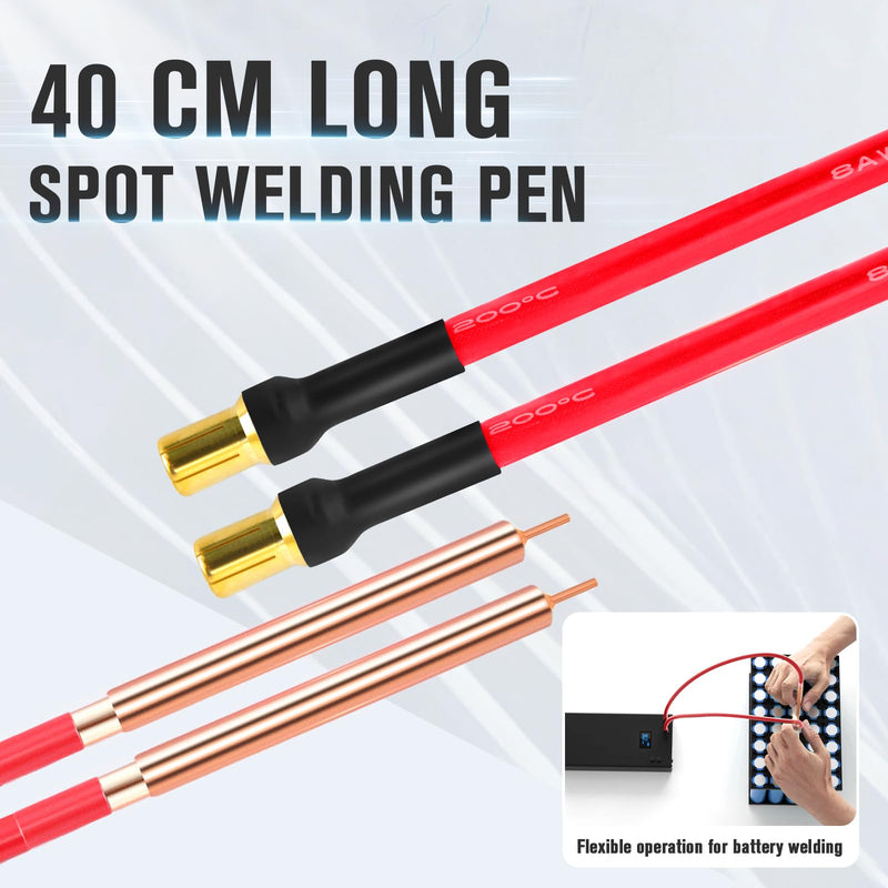 Battery Spot Welder Kit, 7500mA-h 80 Adjustable Power Levels Mini Spot Welding Machine with LCD Color Screen