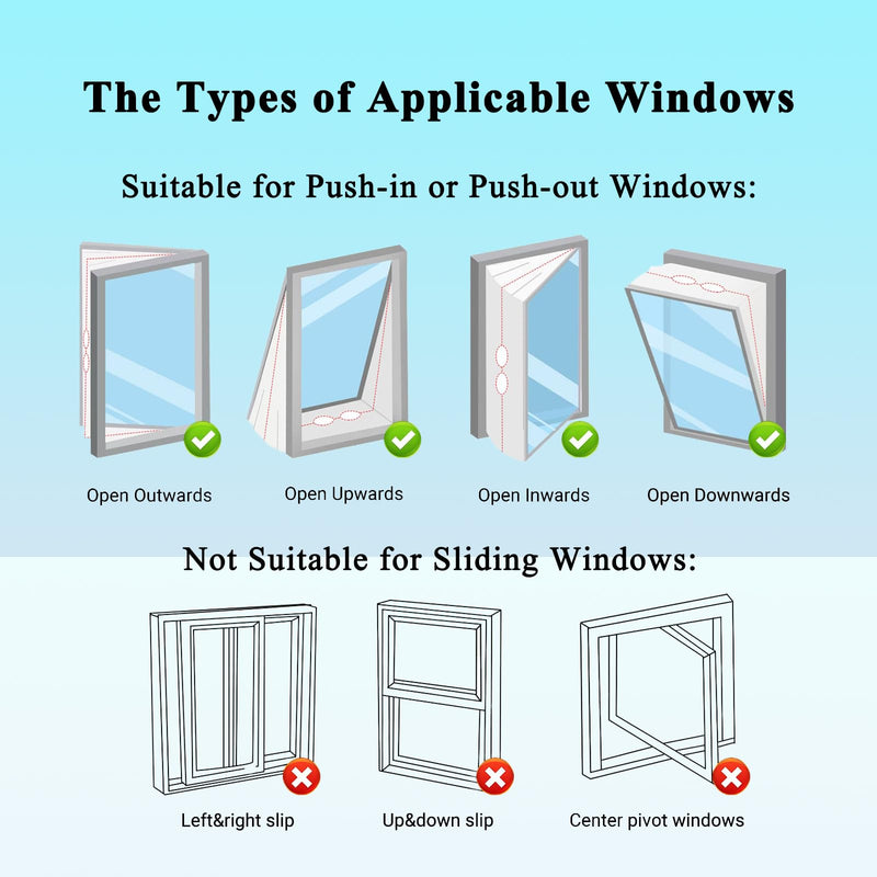 400CM(157") Window Seal Kit, Casement AC Window Vent Seal Kit, 100% Sealing Effect Waterproof Window Seal Kit, Easy Installation, Fit for Single&Dual Hose 1~6in Portable Air Conditioner, Tumbler Dryer White-4M(157")