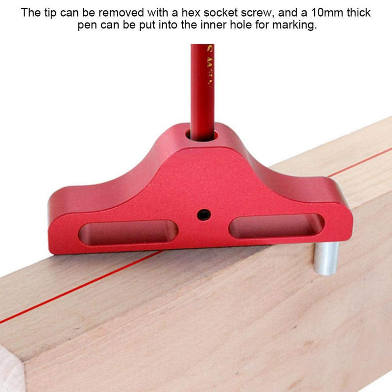 Center Line Scriber Marking Center Finder Blue Red Wood Scribe Marking Gauge Fits for Woodworking(red)