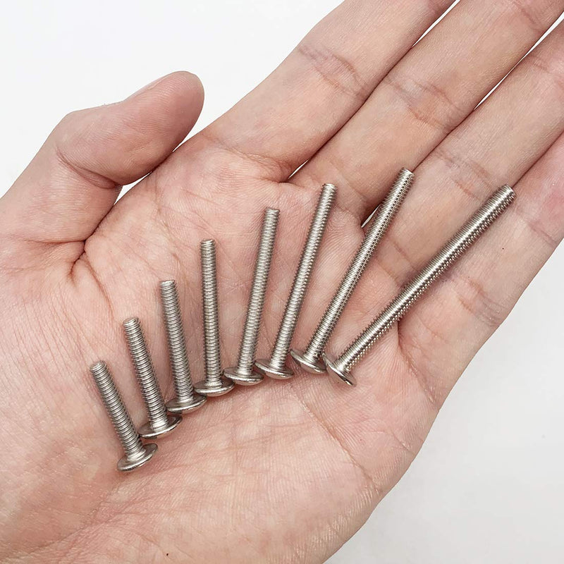 40-Pack Metric M4 x 35mm Machine Screws for Cabinet Drawer Knob Pull Handle, 304 Stainless Steel, Truss Head Bolts, Phillips Drive M4 x 35mm (40pcs)