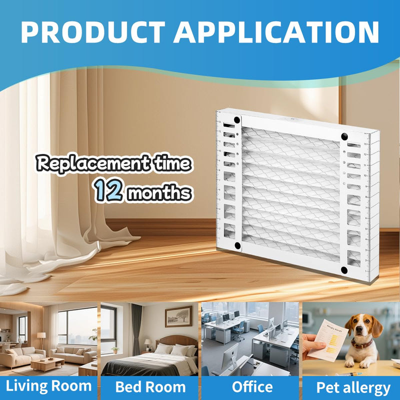 DR90 14 x 17.5 x1.75 Dehumidifier Filter MERV 13 Compatible with DR90 DR120#50070171-002 and Santa Fe Advance90 Advance100 Advance120 Advance2#4037722-01 4 Packs 4-pack of 14x17x1.75 Filter