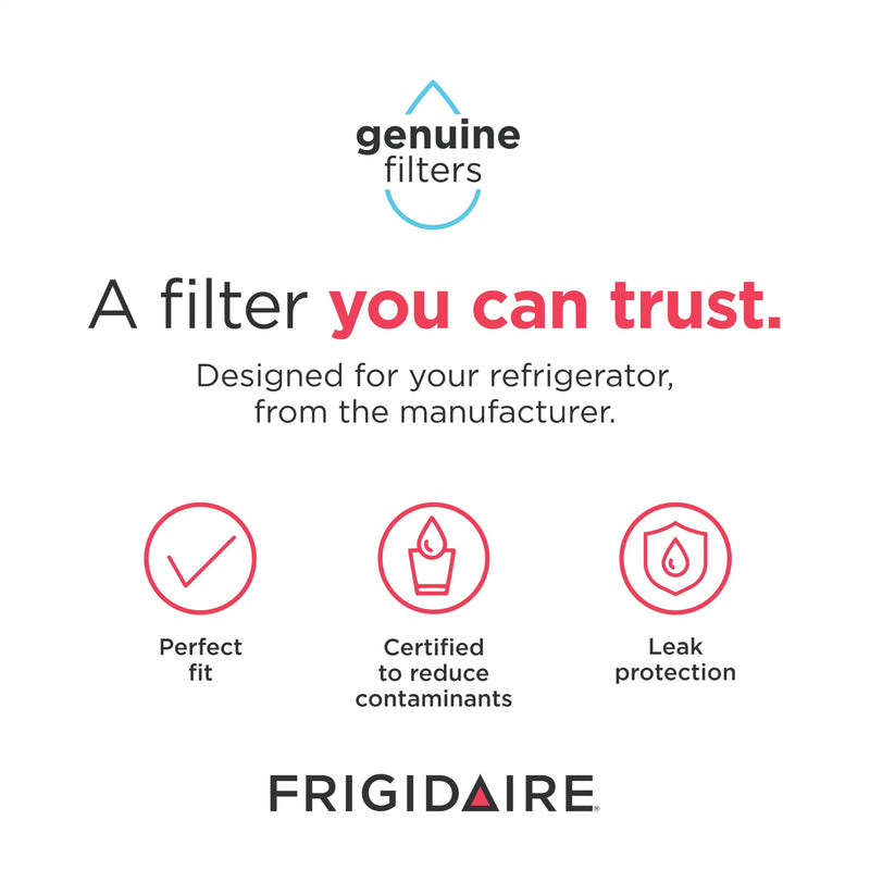 Frigidaire PurePour® PWF-1 (FPPWFU01) & PureAir® RAF-2 Water & Air Filter Combo Kit, White
