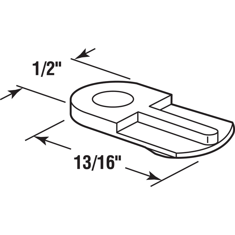 Prime-Line PL 7906 Flush Screen Clips with Screws, Plastic, Black (12 Pack) 12 Pack