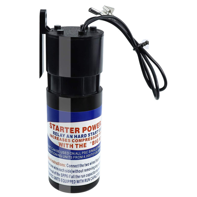 AMI PARTS SPP6 Hard Start Capacitor Replacement 115V Thru 288VAC Hard Start kit for air Conditioner Units from 4,000 to 120,000(1/2 Thru 10H.P.),Increases Compressor Torque 500%