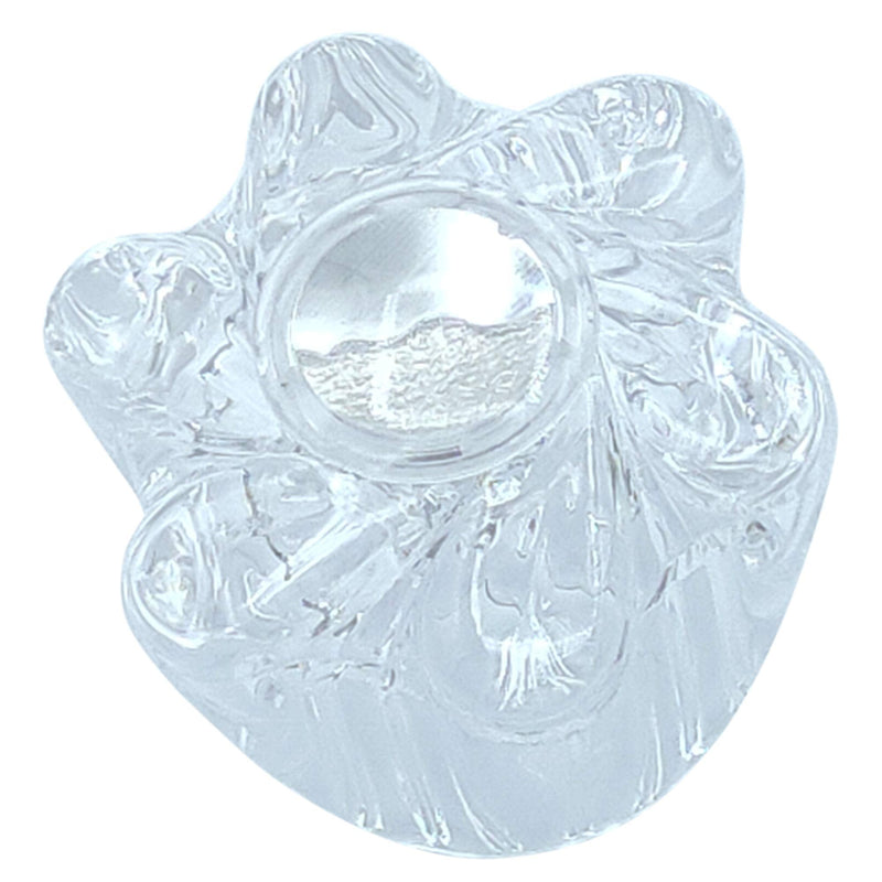 Tub and Shower 3 Piece Faucet Knob Set Compatible with Price Pfister Windsor, Clear Acrylic Replacement Handles for Hot, Cold and Diverter, 12 Spline Broach, Polished Finish