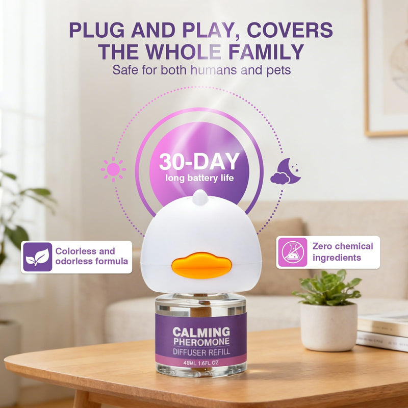 Tcllka Relieve Anxiety Stress Cat Calming Diffuser Comfort for Cats Fits All Cats