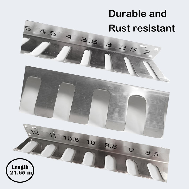 304 Stainless Steel Rack Wall Hanging Frame Intubation Supplies Equipment Rack (21.65 inch(2.0-12)) 21.65 inch(2.0-12)