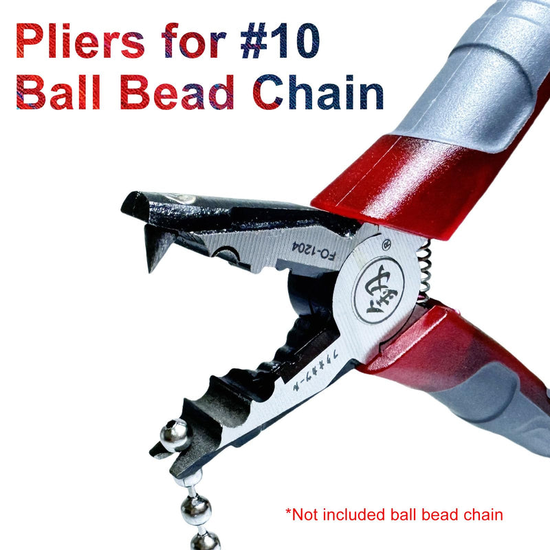 Chain Joining Tool Pliers for Beaded Ball Chain Cutting and Joining - Splicing Combination Tool for #10 Metal Chain