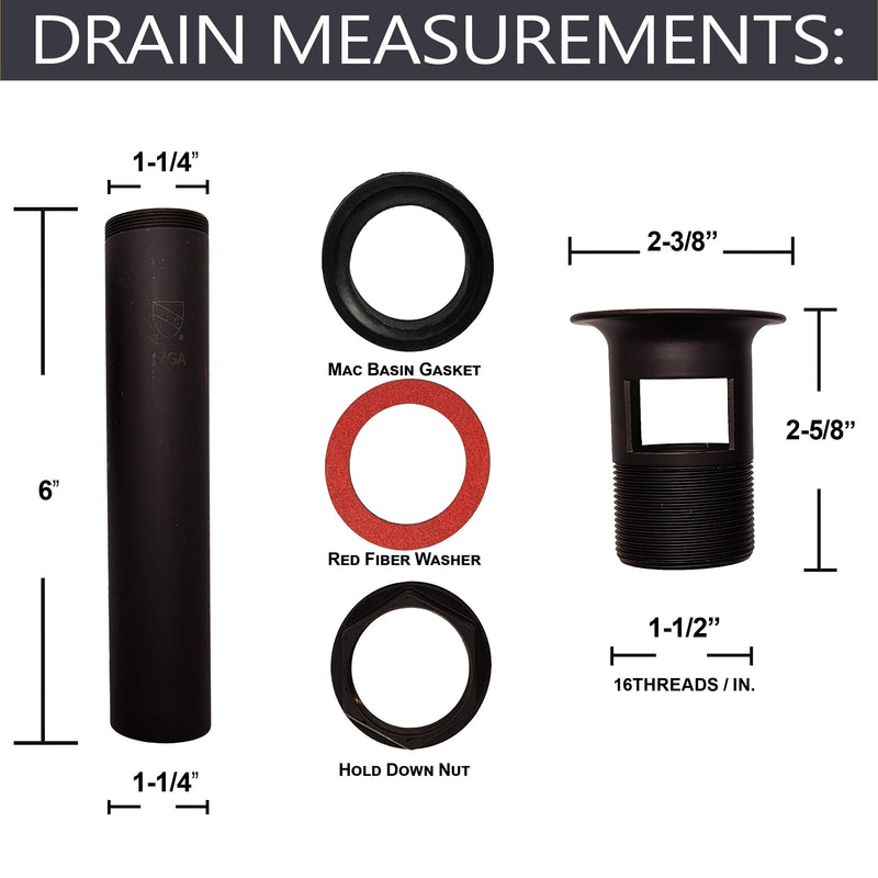 Westbrass D411-2-12 Grid Strainer Lavatory Drain with Overflow Holes - Exposed, Oil Rubbed Bronze