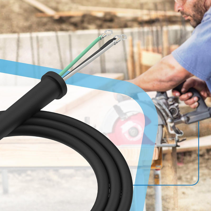 95104L Circular Saw Replacement Cord Assembly - Heavy Gauge Power Cord for SKIL Saw SPT77W, SPT77WM, SPT77WML, SPT78W, SPT70WM, SPT78MMC, SPT70V, SPT55 for Skilsaw Saw Power Cord Part