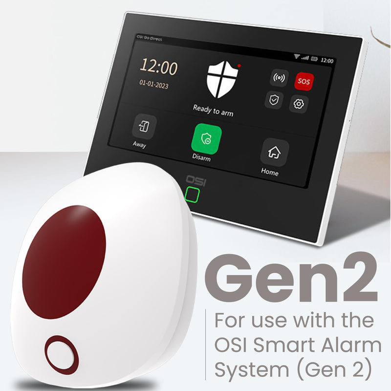 OSI Wireless Alarm Strobe Siren (Gen 2) - Accessory for OSI Smart Alarm System (Gen 2) ,Wi-Fi Wireless Strobe Siren, Plugs into Electrical Outlet, 8 Hour Back-up Lithium Battery